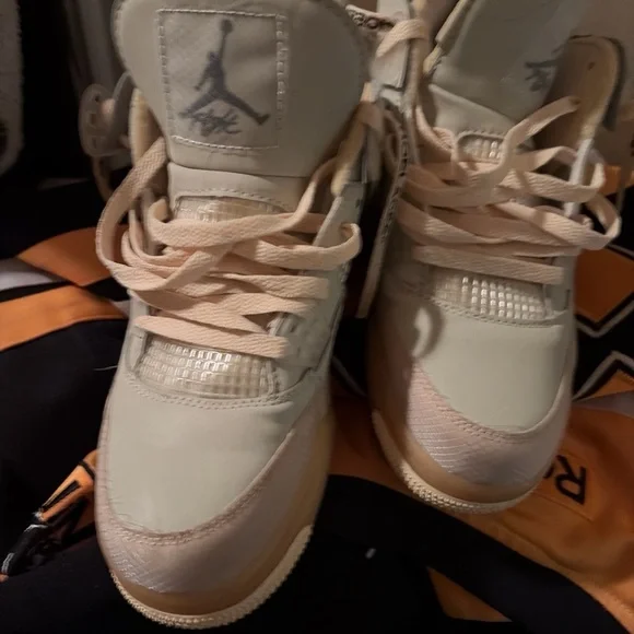 Jordan Cream and Tan Sneakers